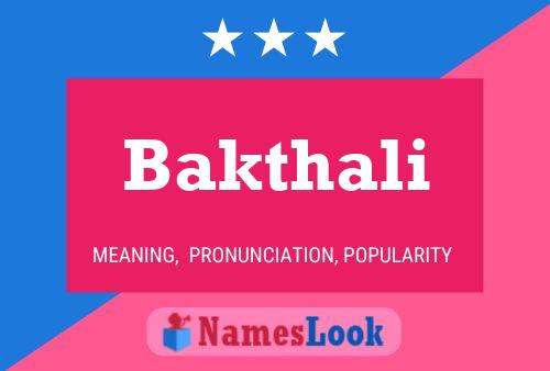 Bakthali Name Poster