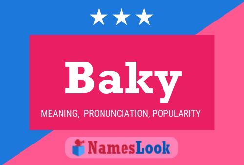 Baky Name Poster