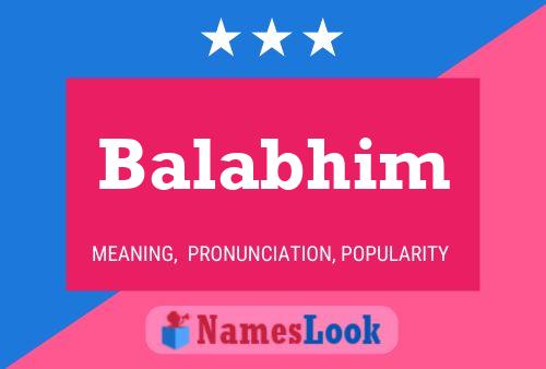 Balabhim Name Poster