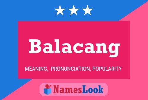 Balacang Name Poster