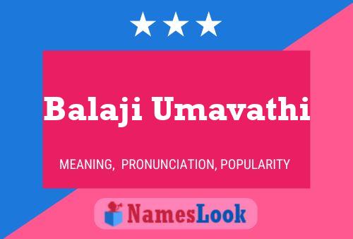 Balaji Umavathi Name Poster