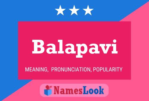 Balapavi Name Poster