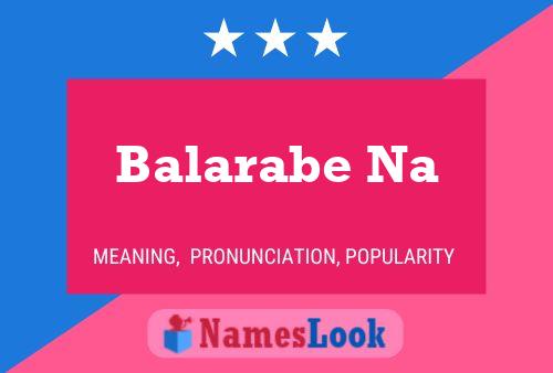 Balarabe Na Name Poster