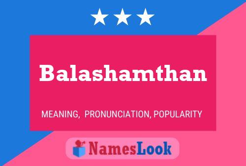 Balashamthan Name Poster