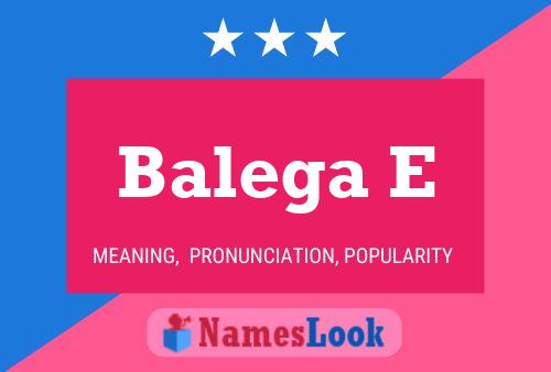 Balega E Name Poster