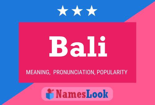 Bali Name Poster