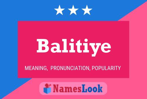 Balitiye Name Poster