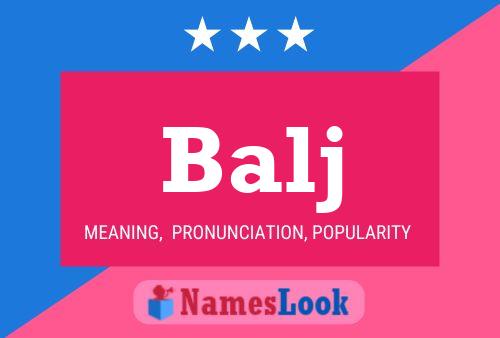 Balj Name Poster