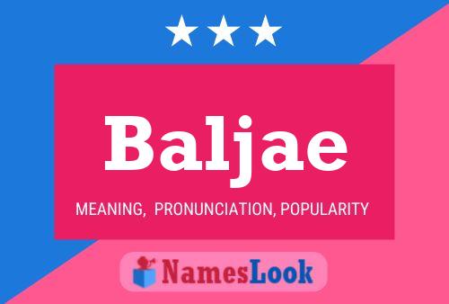 Baljae Name Poster