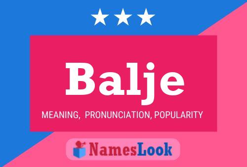 Balje Name Poster