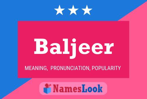 Baljeer Name Poster