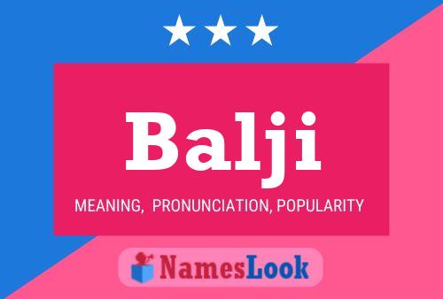 Balji Name Poster