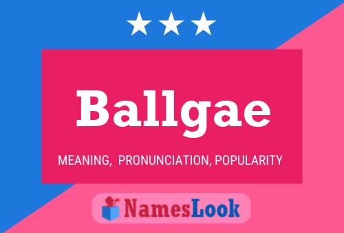 Ballgae Name Poster