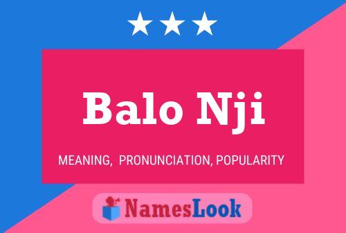 Balo Nji Name Poster