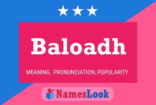 Baloadh Name Poster