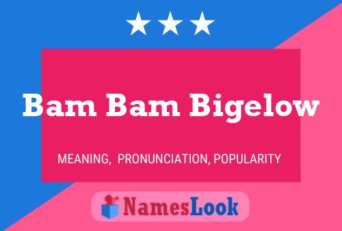 Bam Bam Bigelow Name Poster