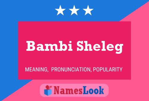 Bambi Sheleg Name Poster