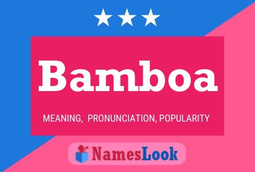 Bamboa Name Poster