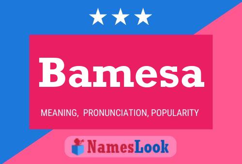 Bamesa Name Poster