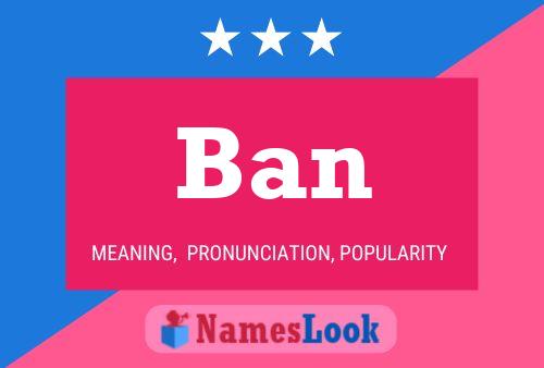 Ban Name Poster