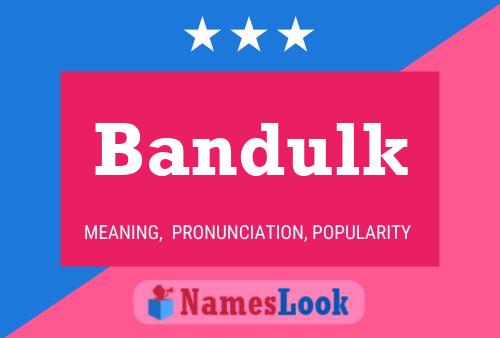 Bandulk Name Poster