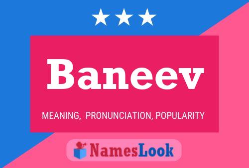 Baneev Name Poster