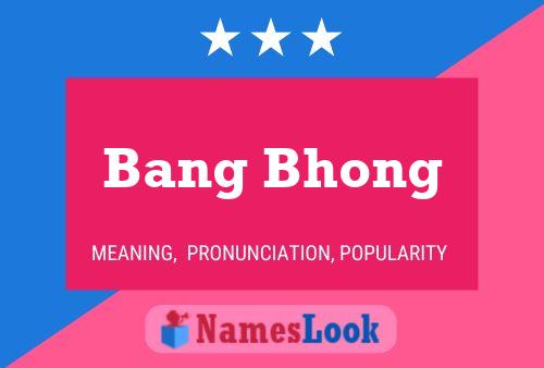 Bang Bhong Name Poster