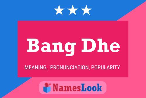 Bang Dhe Name Poster