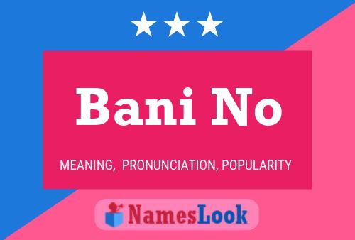 Bani No Name Poster