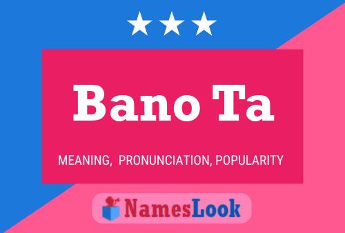 Bano Ta Name Poster