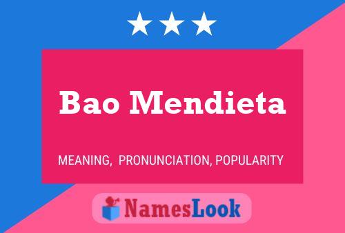 Bao Mendieta Name Poster