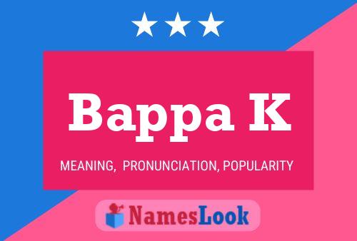 Bappa K Name Poster