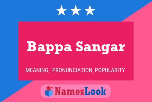 Bappa Sangar Name Poster