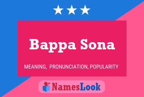 Bappa Sona Name Poster