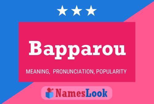 Bapparou Name Poster