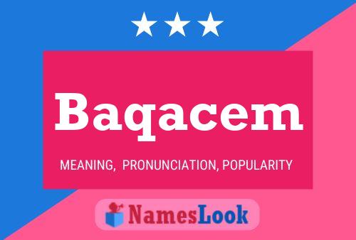 Baqacem Name Poster