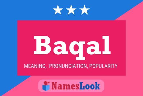 Baqal Name Poster