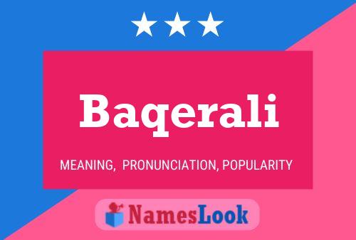 Baqerali Name Poster