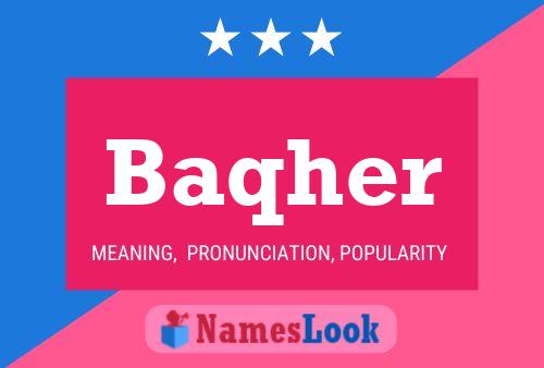 Baqher Name Poster