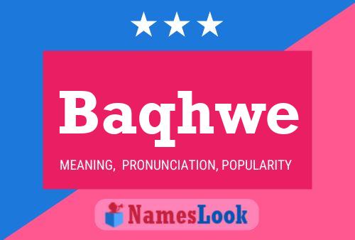 Baqhwe Name Poster