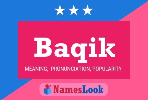 Baqik Name Poster