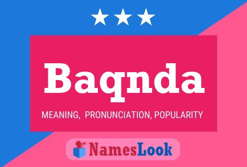 Baqnda Name Poster