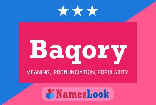 Baqory Name Poster