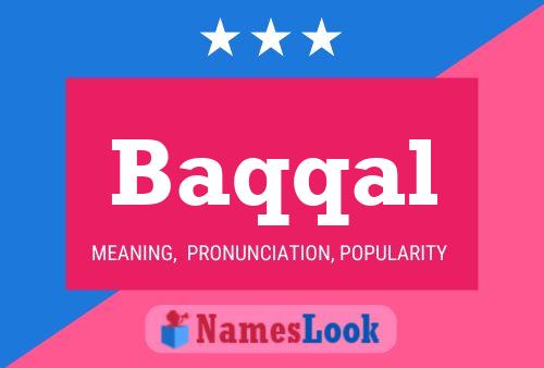 Baqqal Name Poster