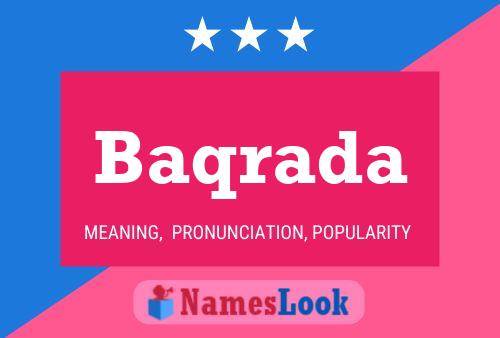 Baqrada Name Poster