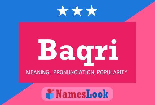 Baqri Name Poster