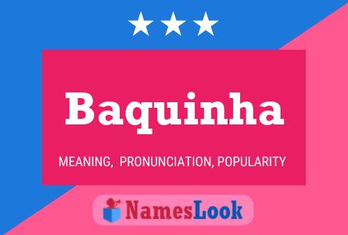 Baquinha Name Poster