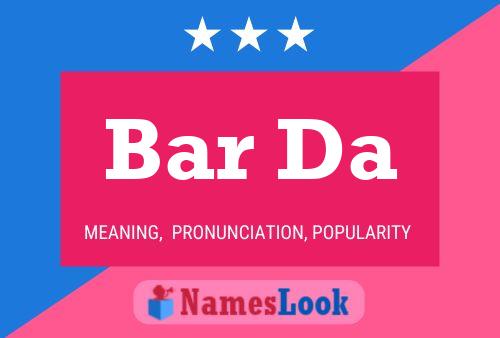 Bar Da Name Poster