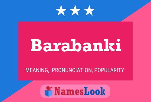 Barabanki Name Poster