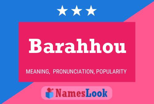 Barahhou Name Poster